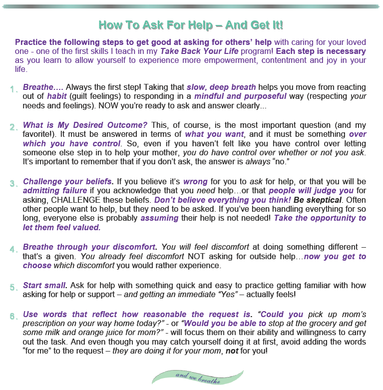 Handout: How To Ask For Help - And Get It!